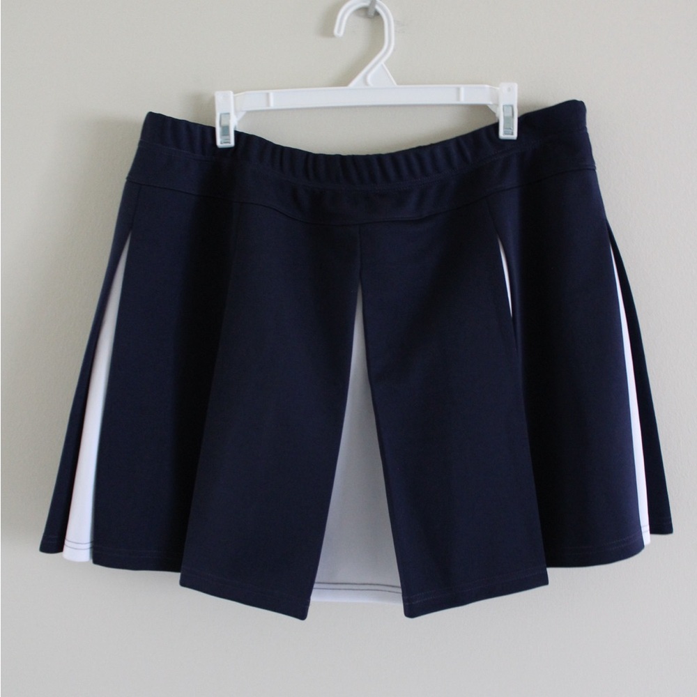Navy Pleated Cheer Skirt Size 2X
